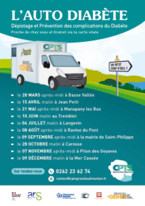 CPTS Grand Sud Réunion  Affiche dépistage diabète