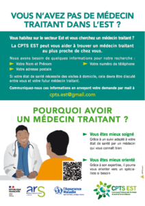 CPTS Est Réunion Affiche médecin traitant